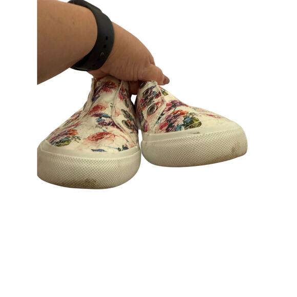 Blowfish Malibu Womens 8.5 Cottage Beach Floral Raw Slip On Canvas Sneaker Shoes - Picture 6 of 14